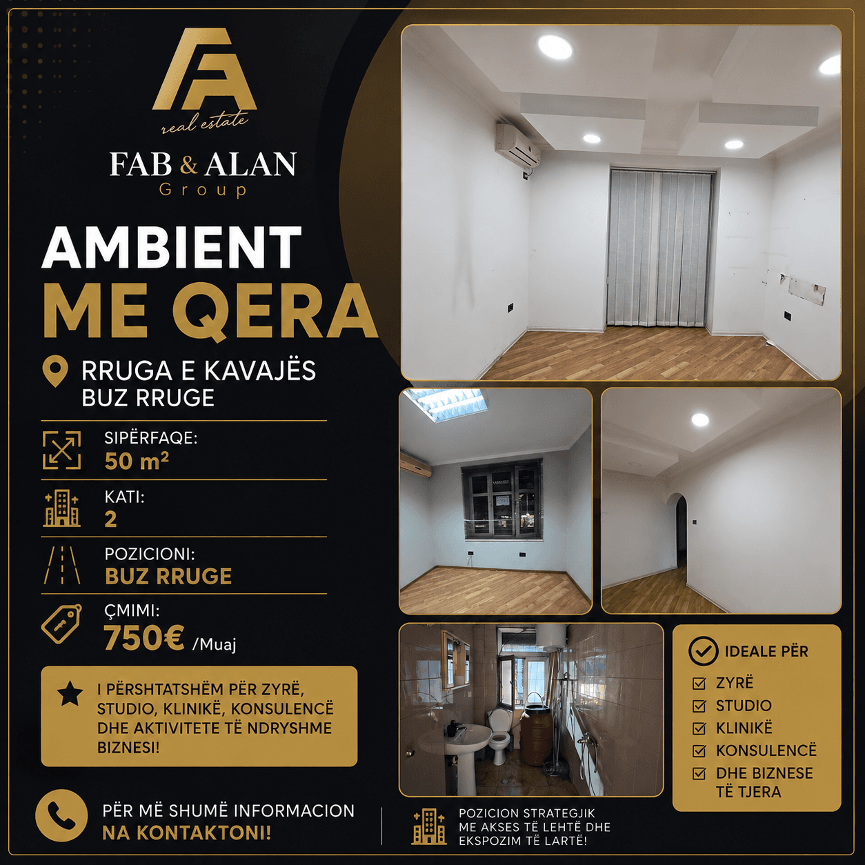 Ambient Biznesi me Qira në Rrugën e Kavajës