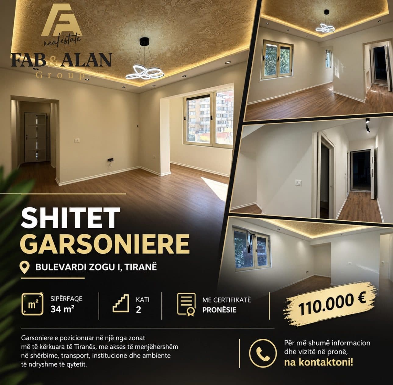 🏡 SHITET GARSONIERE – BULEVARDI ZOGU I, TIRANË