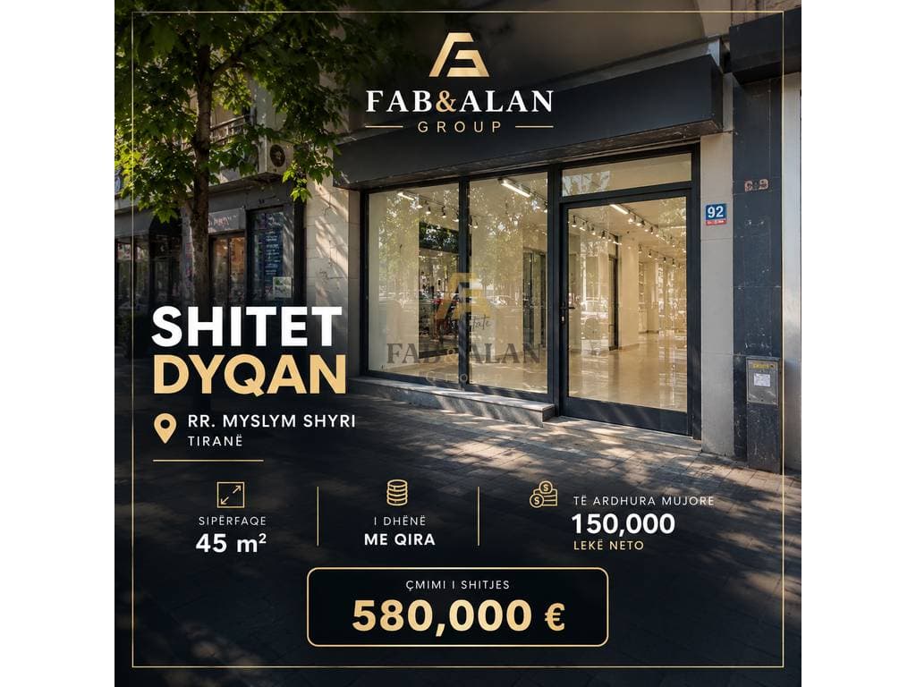 SHITET DYQAN – RRUGA MYSLYM SHYRI, TIRANË