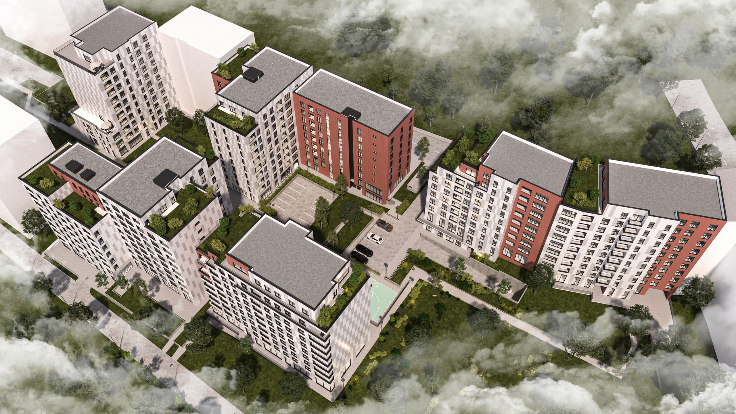 Banesë 2-dhomëshe në shitje – 61.47 m² | AMI Residence 2 3