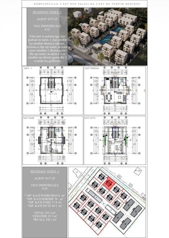 🏡 VILA INDIVIDUALE PËR SHITJE – ROSES RESIDENCE 2, FARKË 4