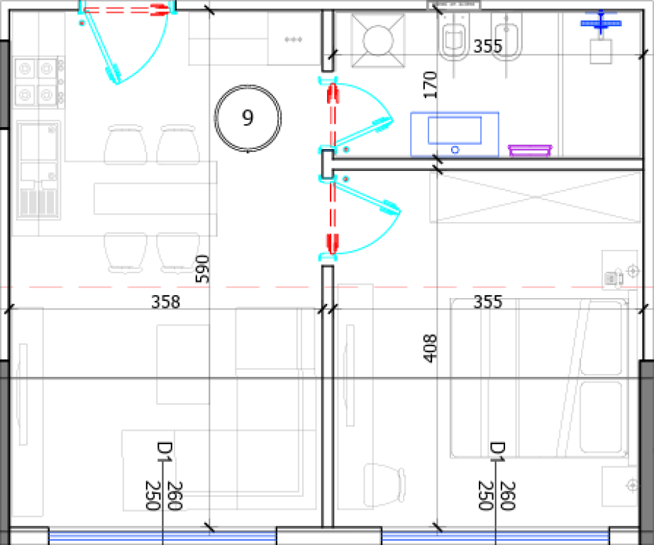 🏡 Apartament 1+1 për Shitje – Golem 4