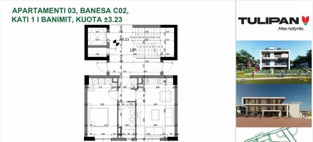 🏡 Apartament 1+1 për Shitje – Rezidenca Tulipan