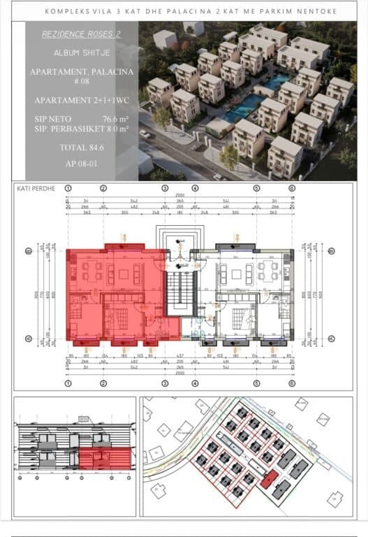 🏡 APARTAMENT 2+1 PËR SHITJE – ROSES RESIDENCE 2