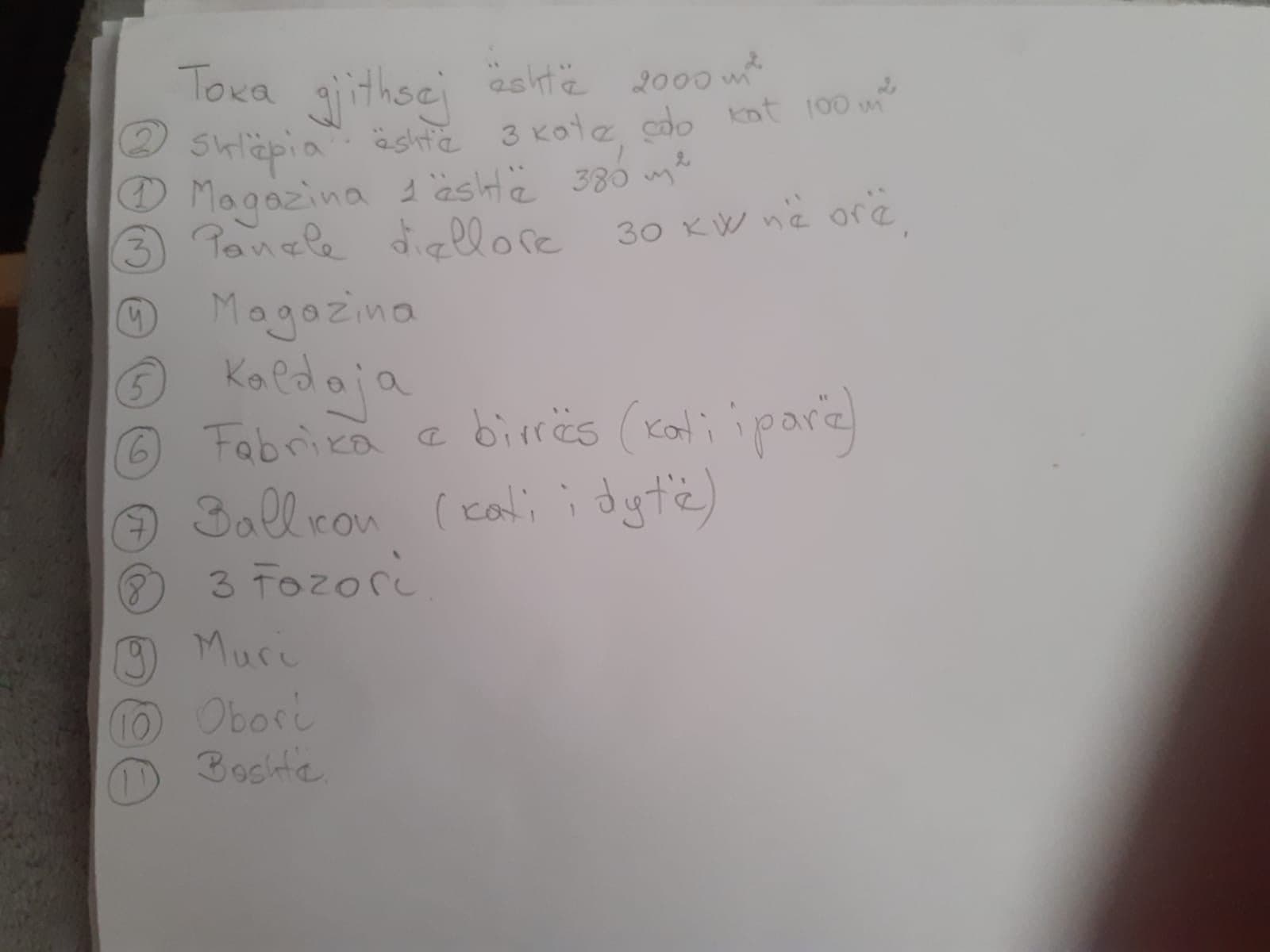 Shitet shtepi banimi me tre kate dhe nje fabrik birre te kat te pare 3