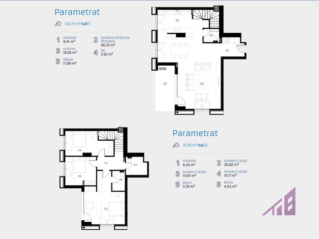 Duplex ne shitje 194m2 ne Prime Residence 2 3