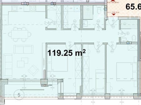 Banesë në shitje 113.80m² në Kalabri 4