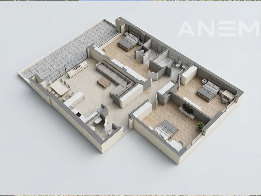 Terracier në shitje 154.92m2 + 40.94m2 tarracë në Marigona Hill 2