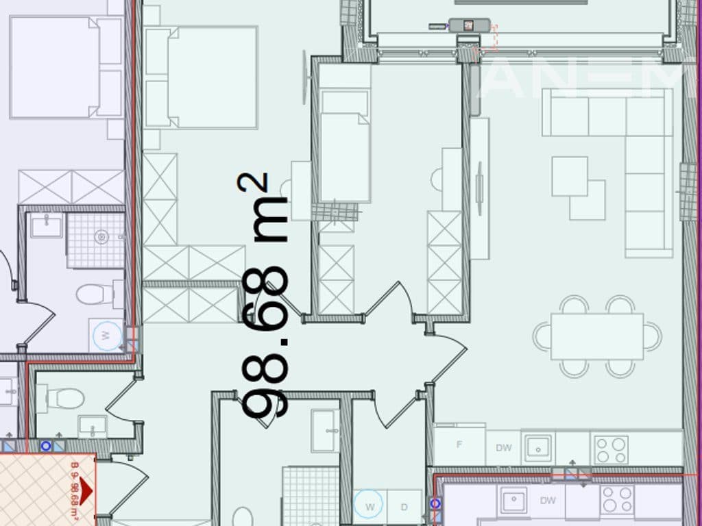 Banesë në shitje 98.68m² në lagjen Kalabria 4