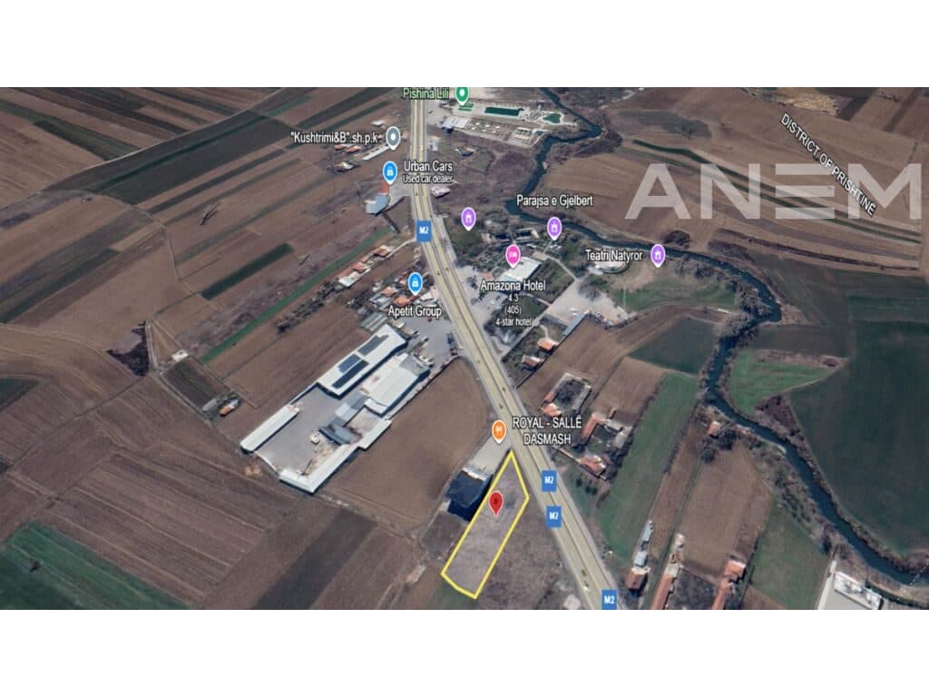 Tokë në shitje 20.4 ari në Magjistralën Prishtinë-Mitrovicë