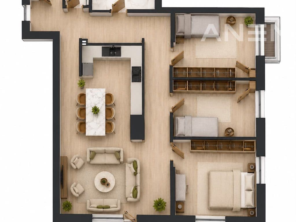 Banesë në shitje 117.4m² te Prishtina e Re 3