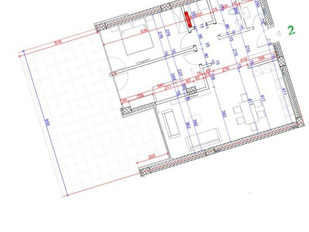 Banesë në shitje 95.55m² + 57.16m² tarracë në Marigona Hill 2
