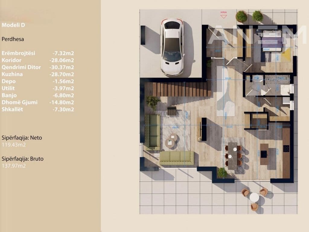 Shtëpi në shitje 312m² në Çagllavicë 4