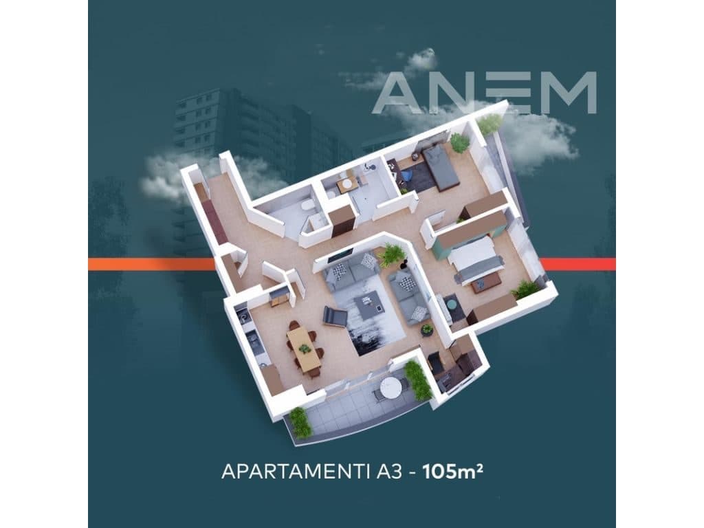 Banesë në shitje 105m² në Lakrishtë
