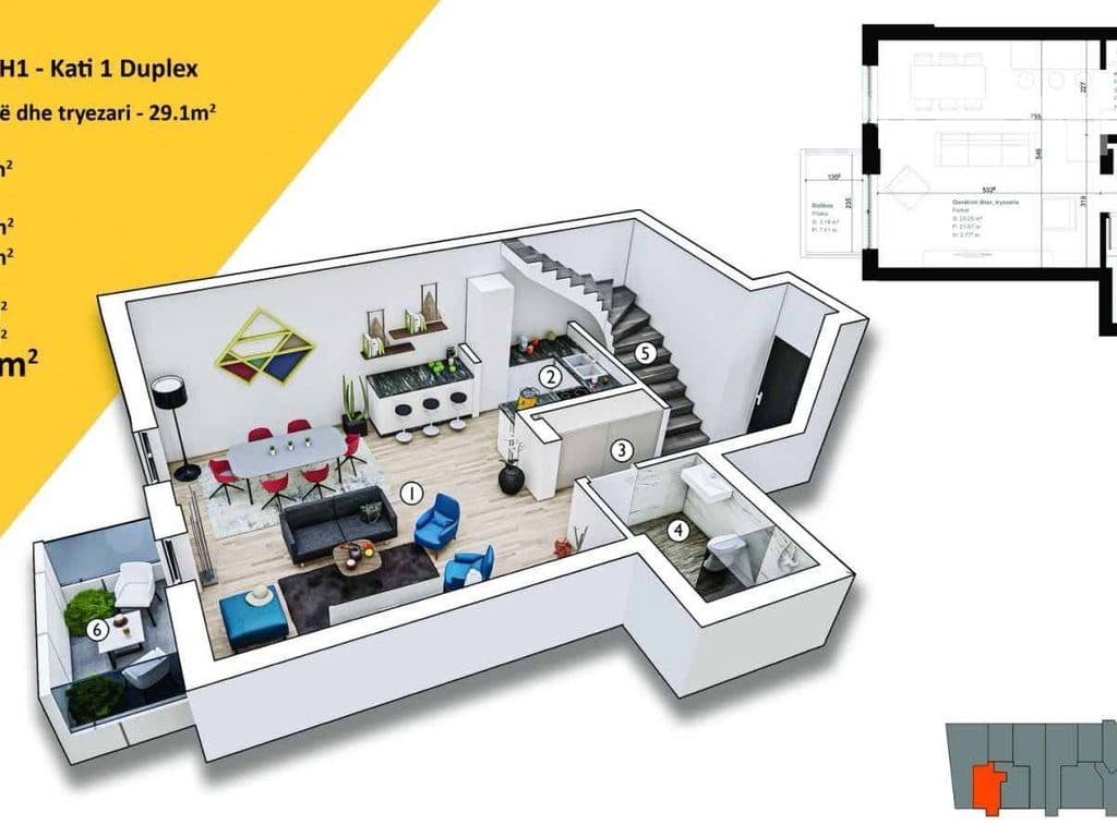 Duplex në shitje 112.68m² te Rruga C 2