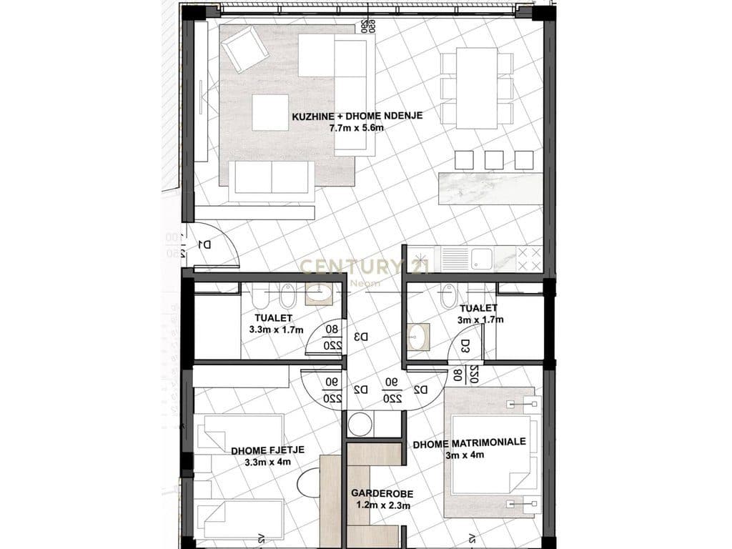 APARTMENT 2+1+2 FOR SALE AT EAST SIDE RESIDENCE! 4