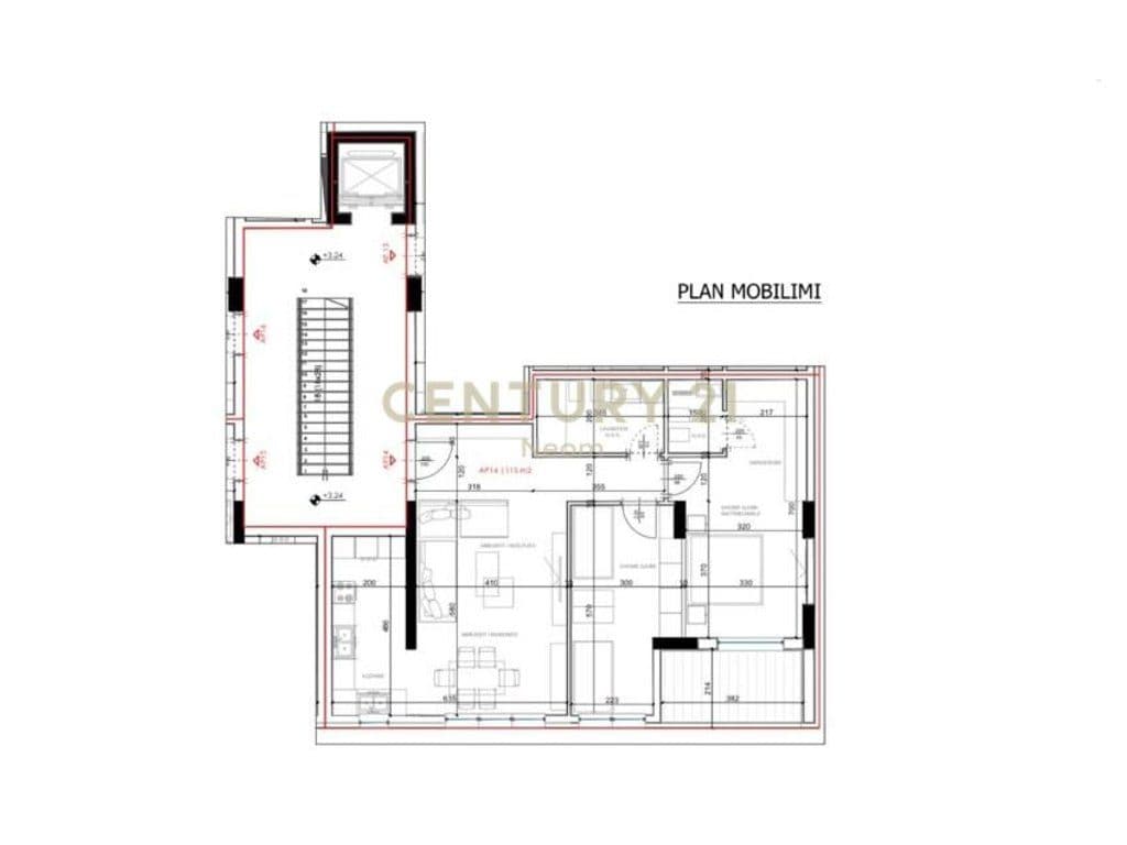 SHITET, APARTAMENT 2+1+2, RRUGA ELBASANIT - 1'600€/M2 !! 2