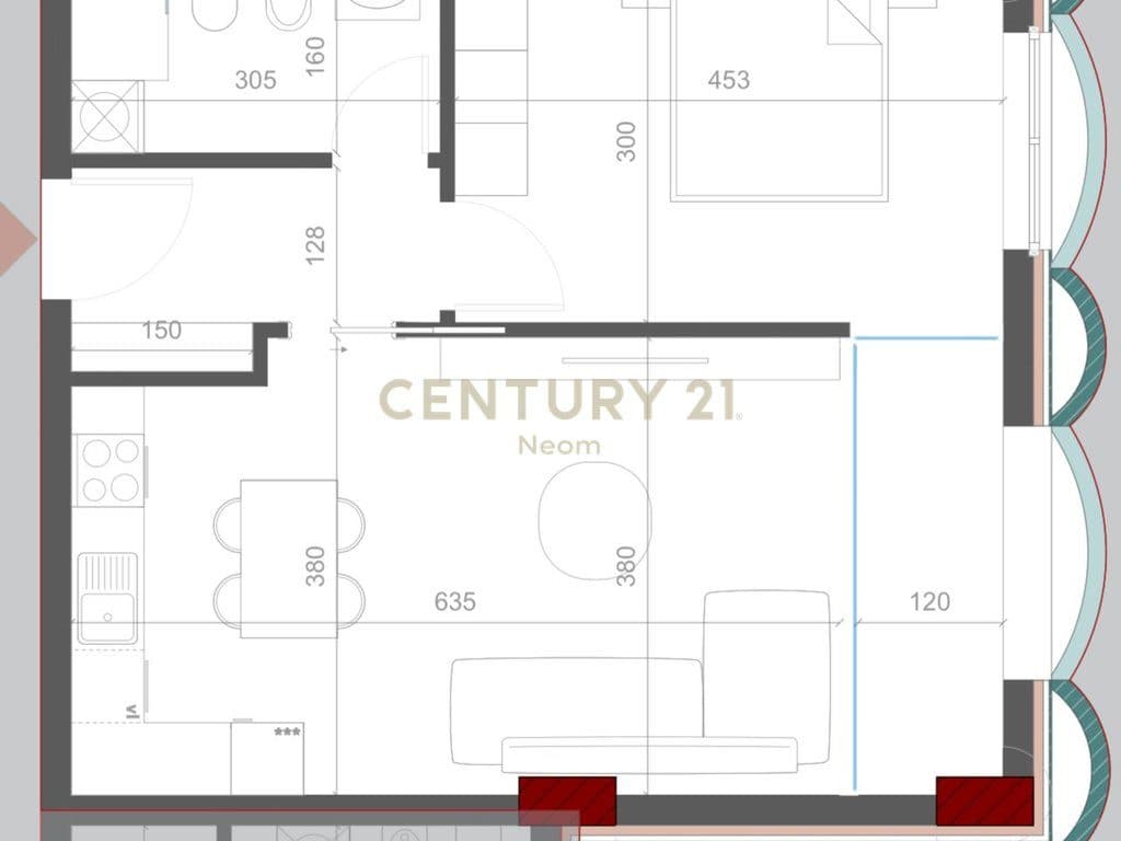 SHITET APARTAMENT 2+1 NOMAD BUILDING, 21 DHJETORI! 2
