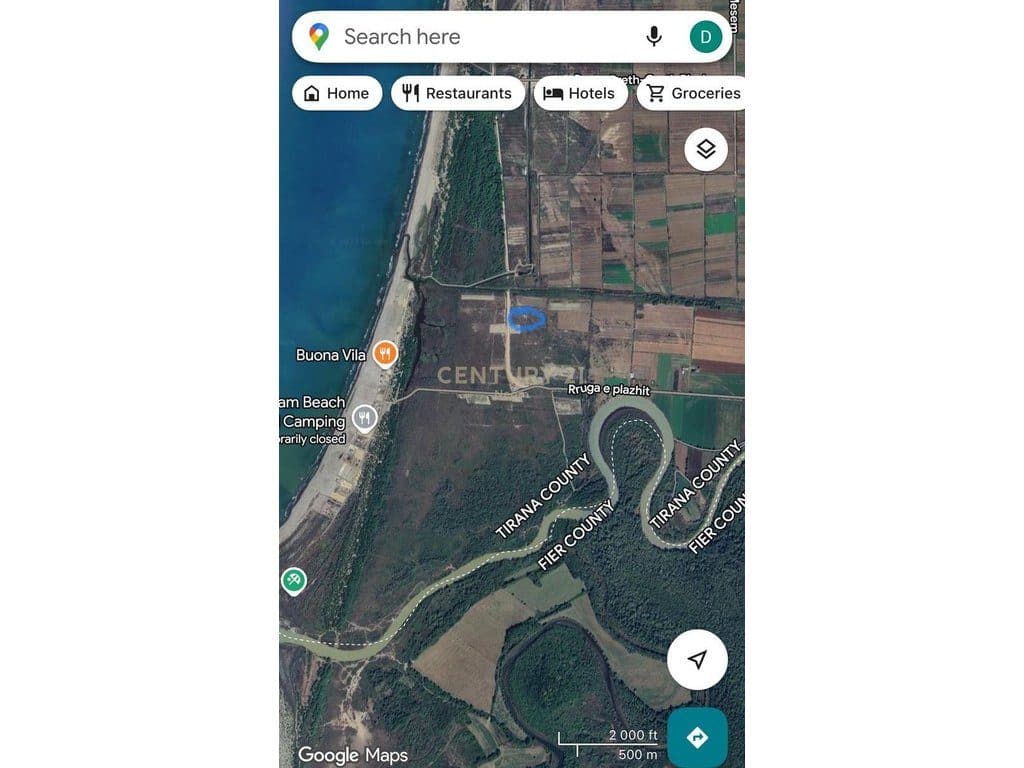 LAND FOR SALE IN VILË - BASHTOVË, SEASIDE