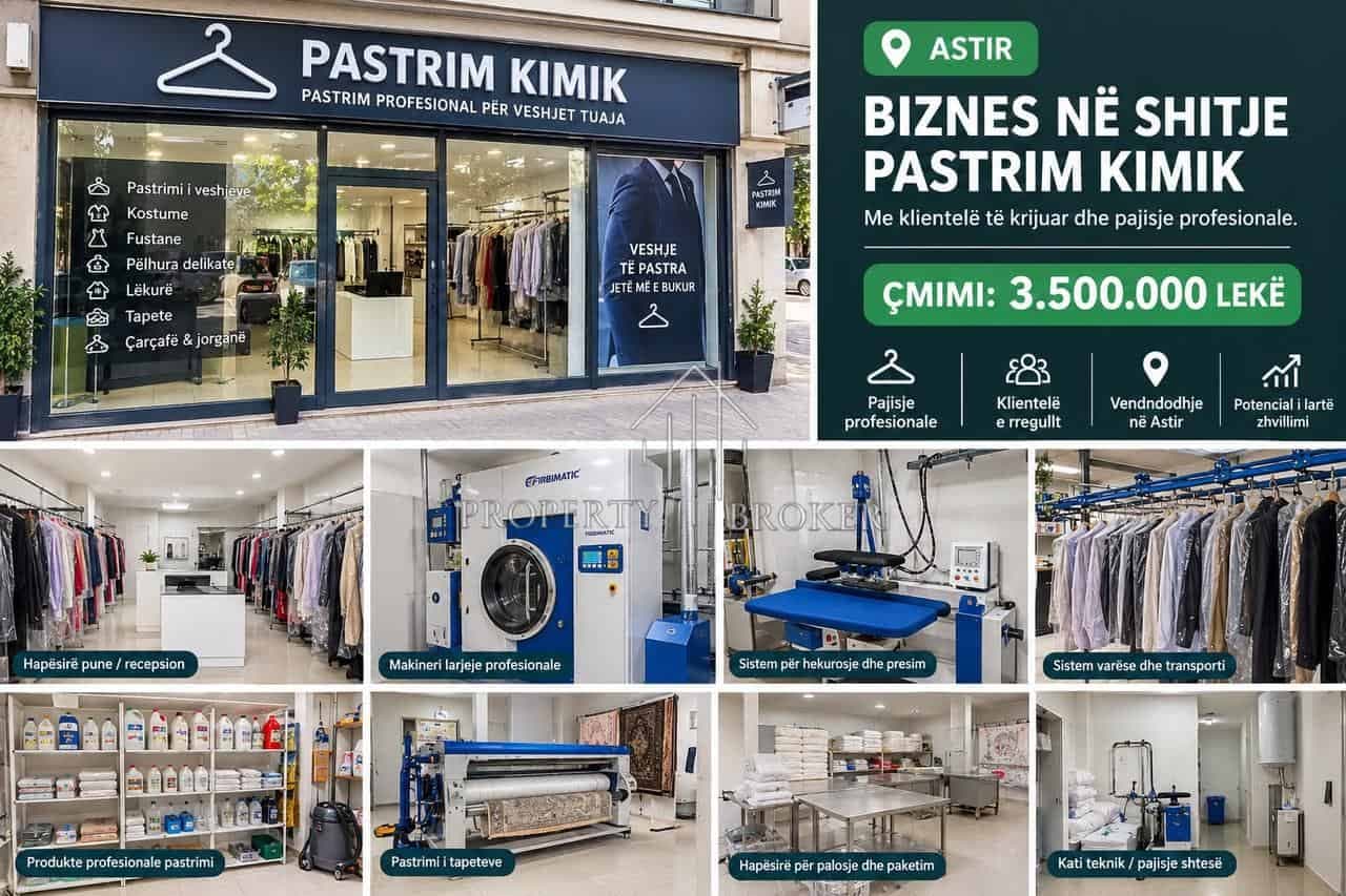 Shitet biznesi, Pastrim Kimik ne Astir, 3.500.000 Leke!