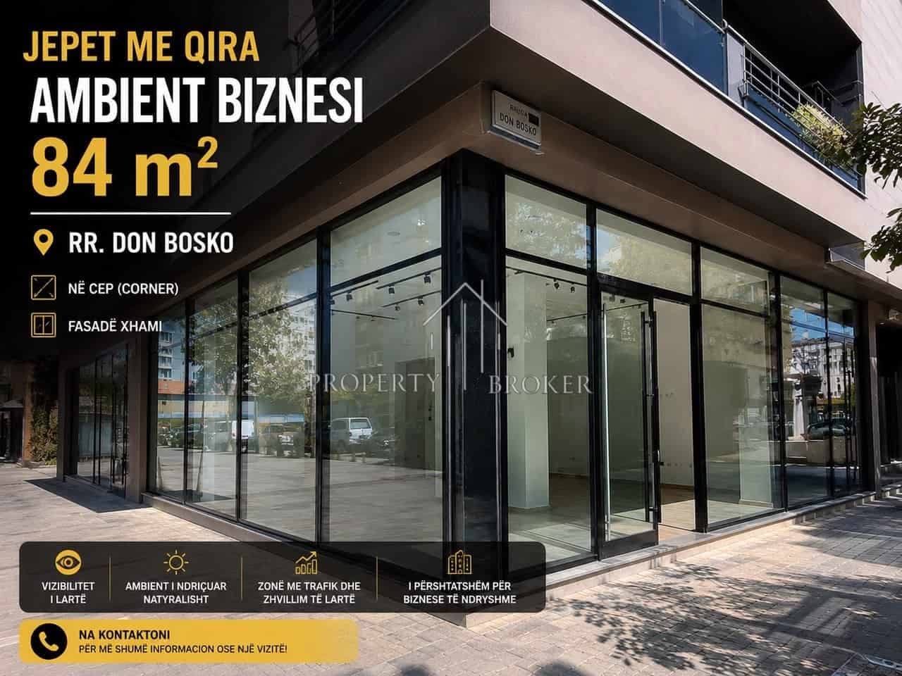 Jepet ambjent biznesi me qera ne Don Bosko, 84m²