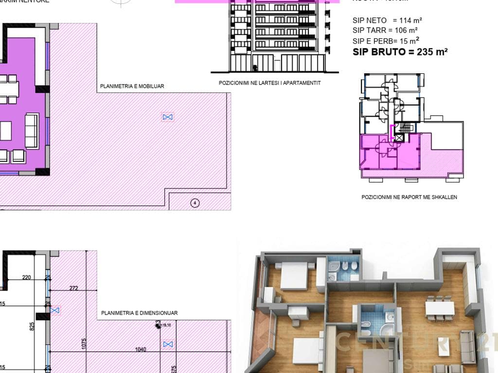 Apartament 3+2 Për Shitje në Irfan Tomini, Tiranë - 540,500 € | 235 m²