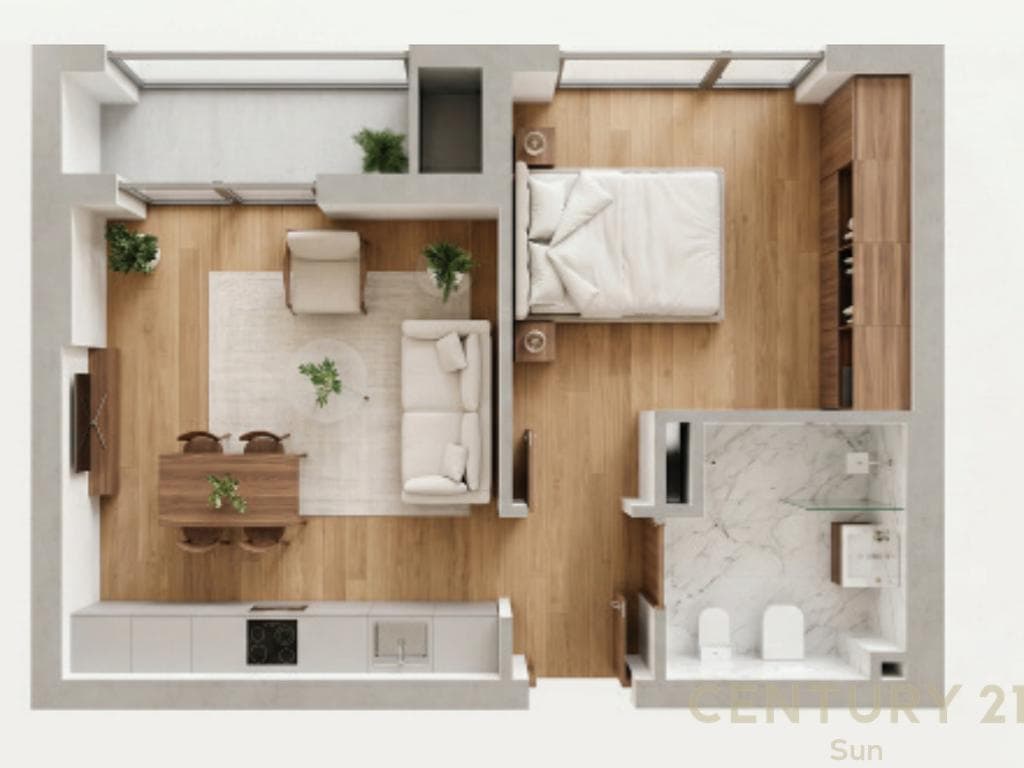 SHITET APARTAMENT 1+1 PRAPA CASA ITALIA