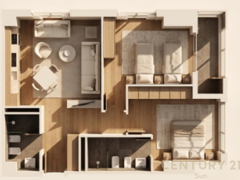 SHITET APARTAMENT 2+1 PRAPA CASA ITALIA