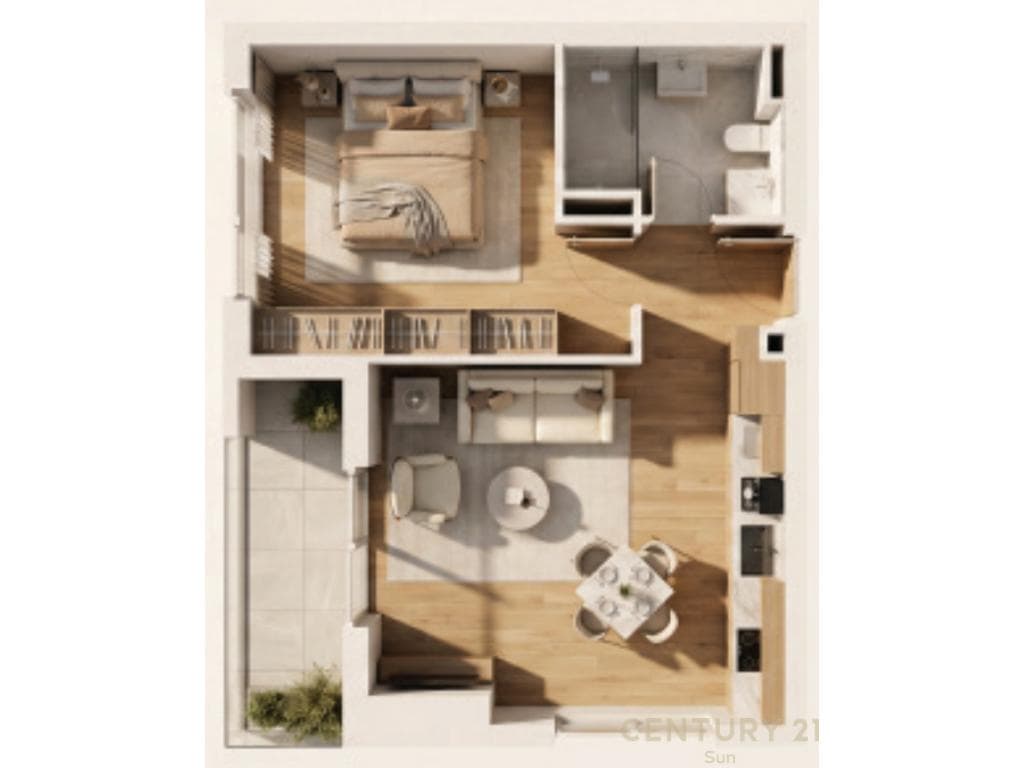 SHITET APARTAMENT 1+1 PRAPA CASA ITALIA