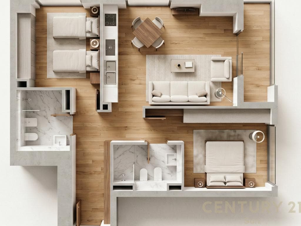 SHITET APARTAMENT 2+1 PRAPA CASA ITALIA 1