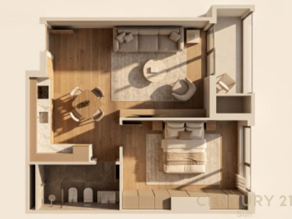 SHITET APARTAMENT 1+1 PRAPA CASA ITALIA