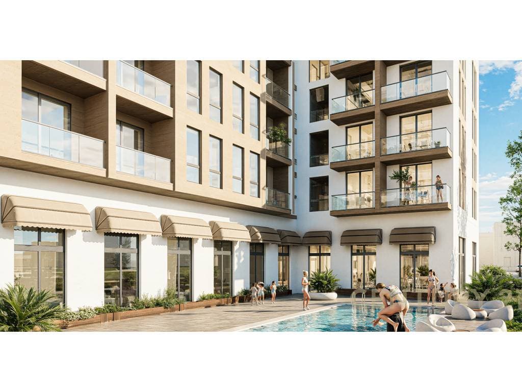SHITET APARTAMENT 1+1 NE NJE REZIDENCE ME PISHINE NE GOLEM 4