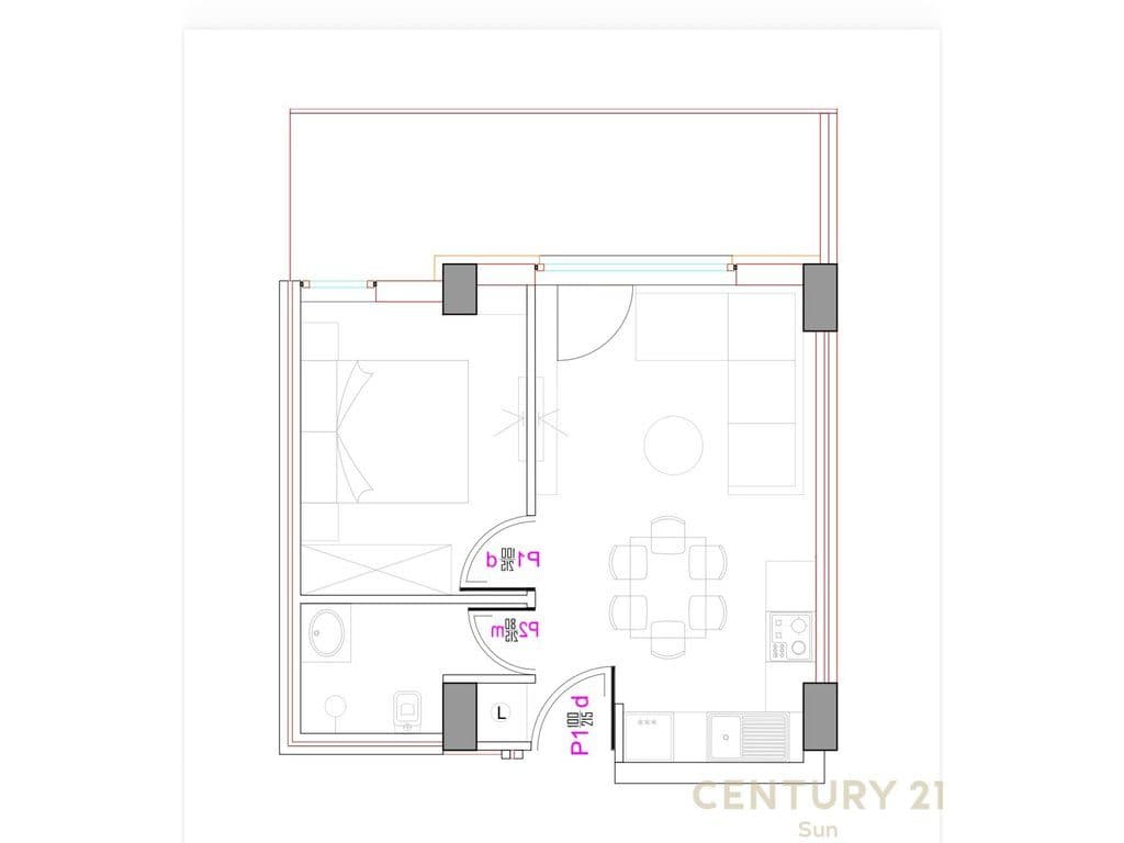 SHITET APARTAMENT 1+1 TEK REZIDENCA ALBA ISH PARKU