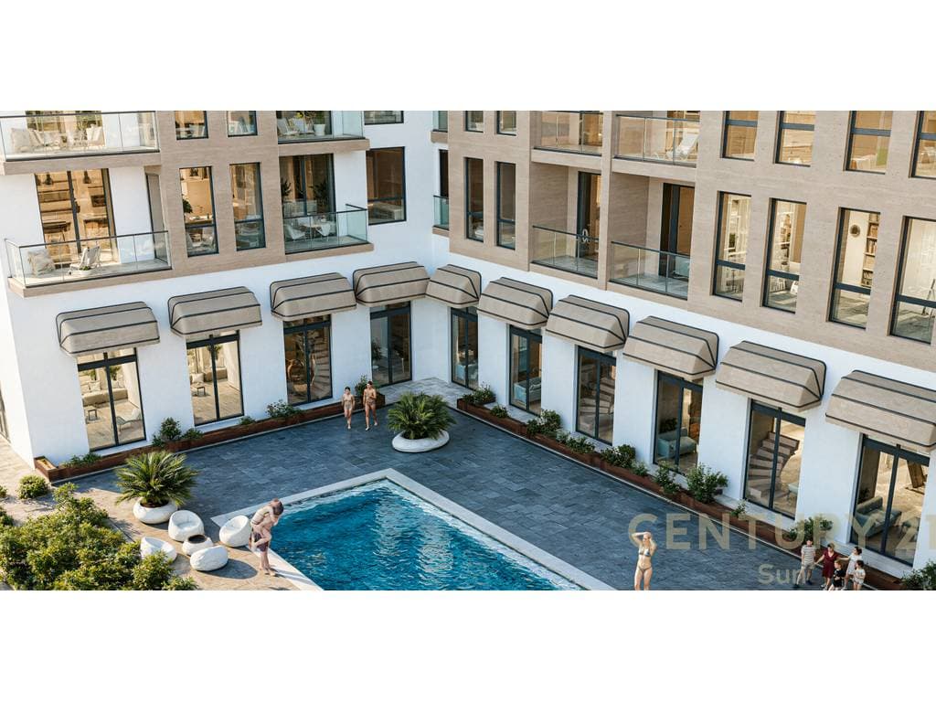SHITET APARTAMENT 2+1 NE NJE REZIDENCE ME PISHINE NE GOLEM 4