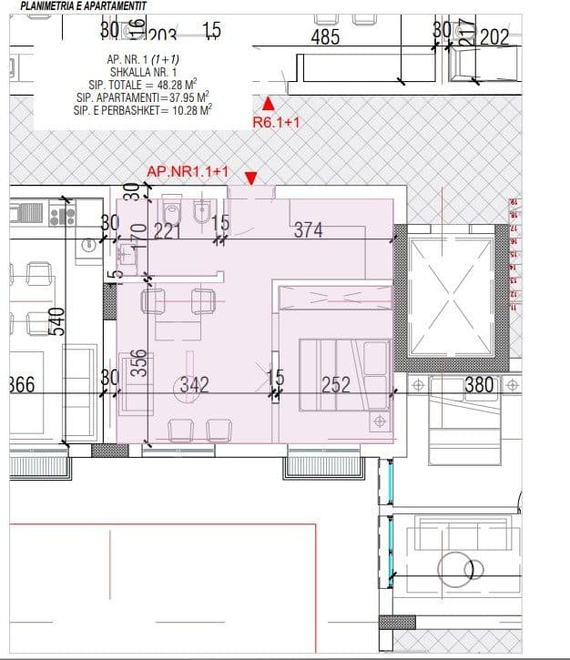 Shitet Apartament 1+1 | Ndërtim i Ri, Pranë Detit 2
