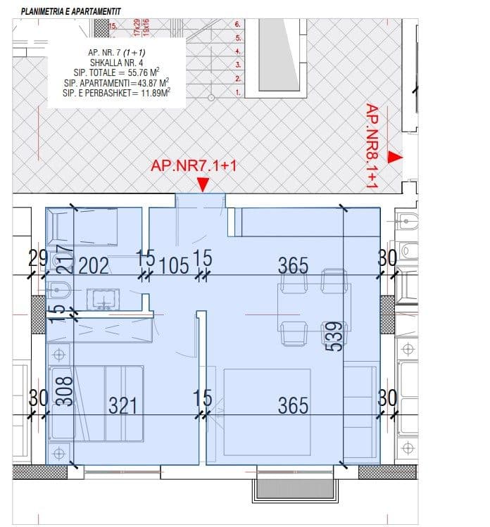 Shitet Apartament 1+1 | Ndërtim i Ri, Pranë Detit 3