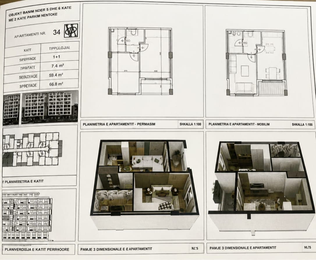 Shitet Apartament 1+1 | Rezidenca Liburna, Golem, Durrës 1