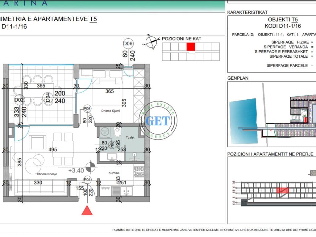 ◆Shitet Apartament 1+1 | Turquoise Marina, Gjiri i Lalëzit 1