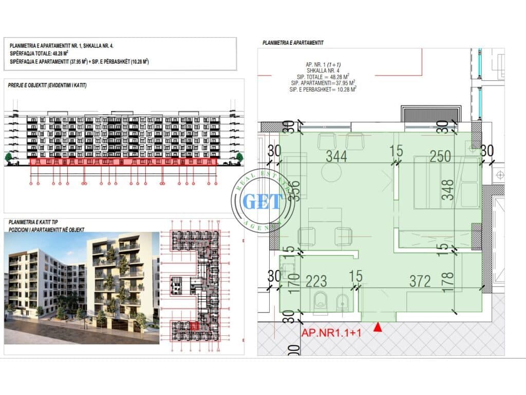 APARTAMENT 1+1 PER SHITJE NE GOLEM, KATI 0! 2