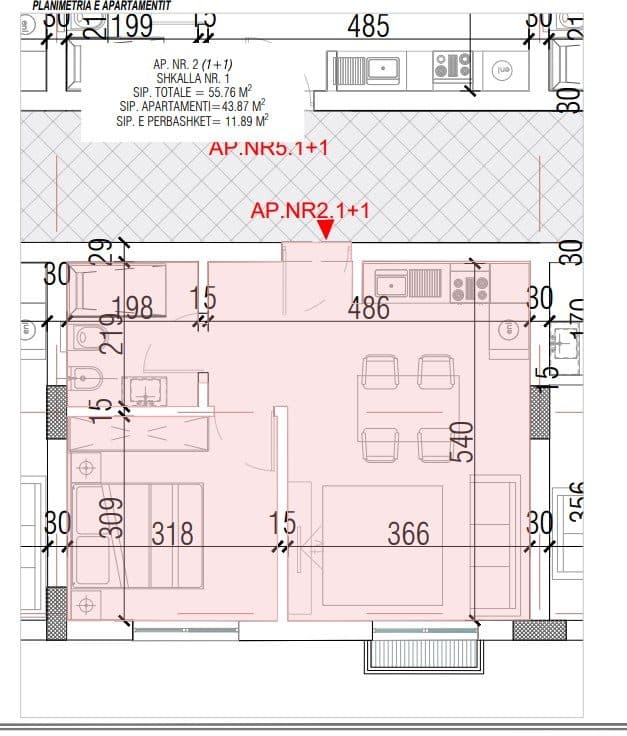 Shitet Apartament 1+1 | Ndërtim i Ri, Pranë Detit 3