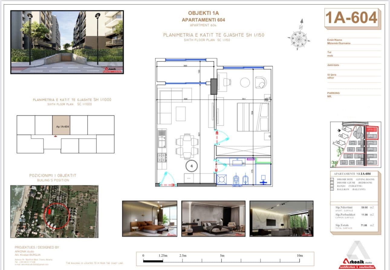 Shiten Apartamente 1+1 & Garazhe | Rezidenca Liburna, Golem 3