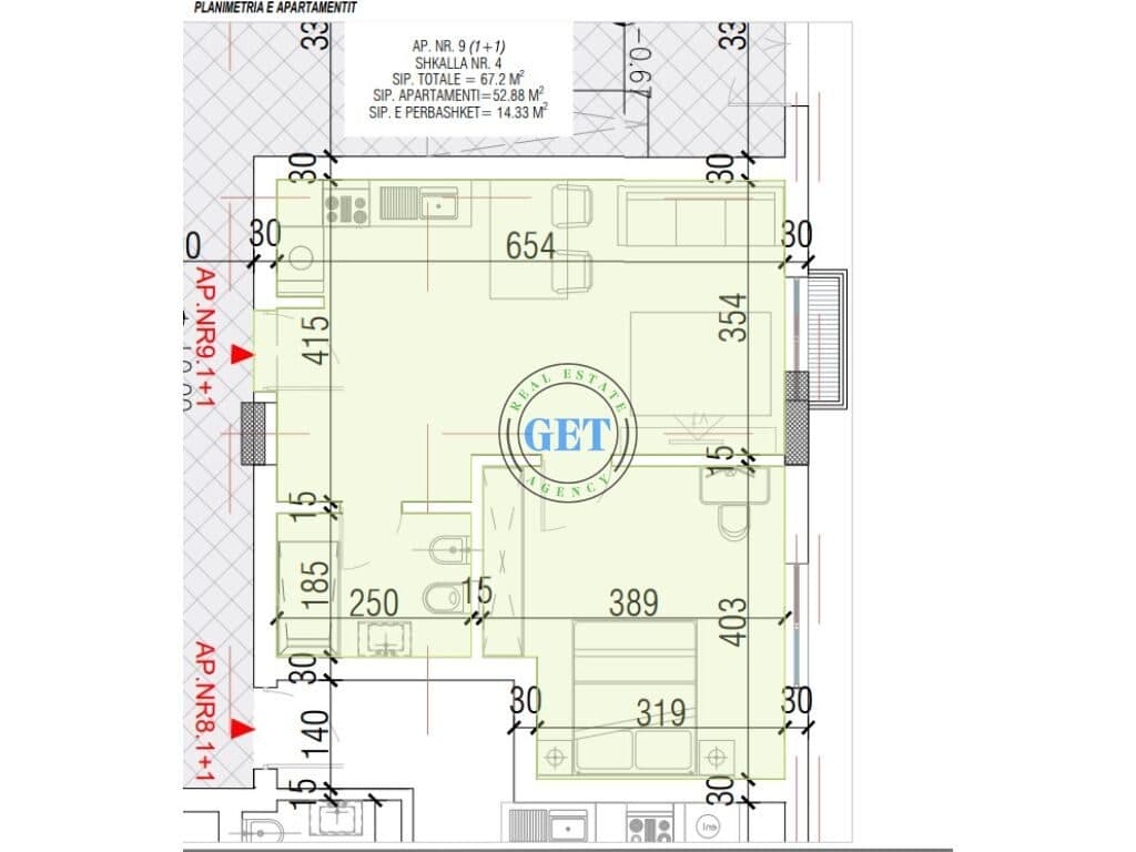 Shitet Apartament 1+1 | Ndërtim i Ri, Pranë Detit 3