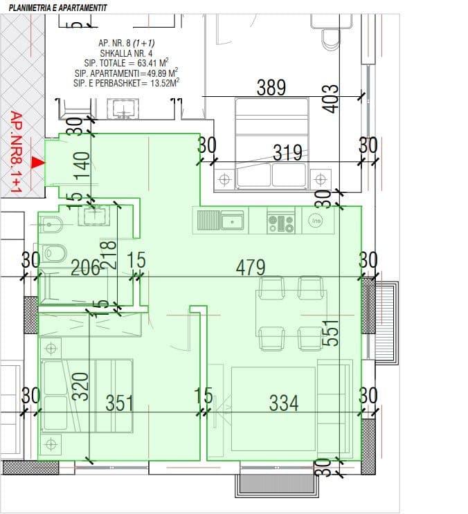 Shitet Apartament 1+1 | Ndërtim i Ri, Pranë Detit 3