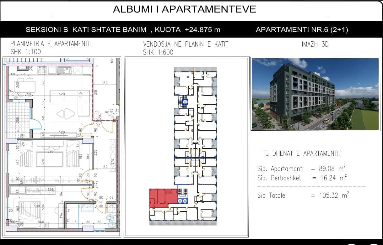 Apartment Në Shitje Në Kamëz 2