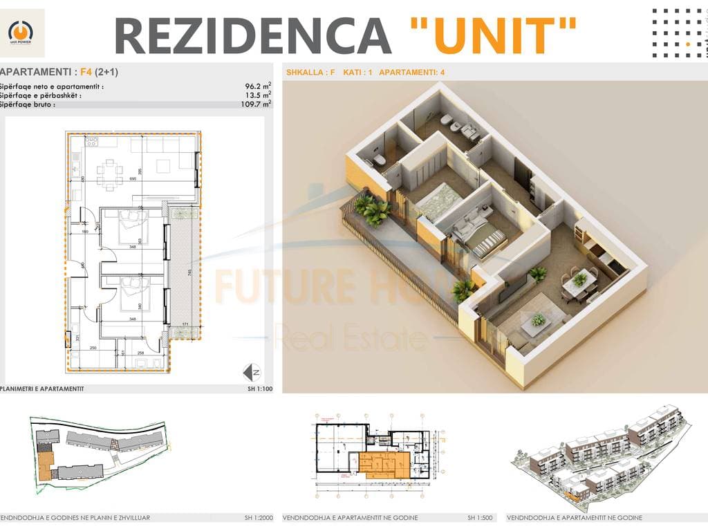 Shitet, Apartament 2+1, UNIT RESIDENCE, TEG 3