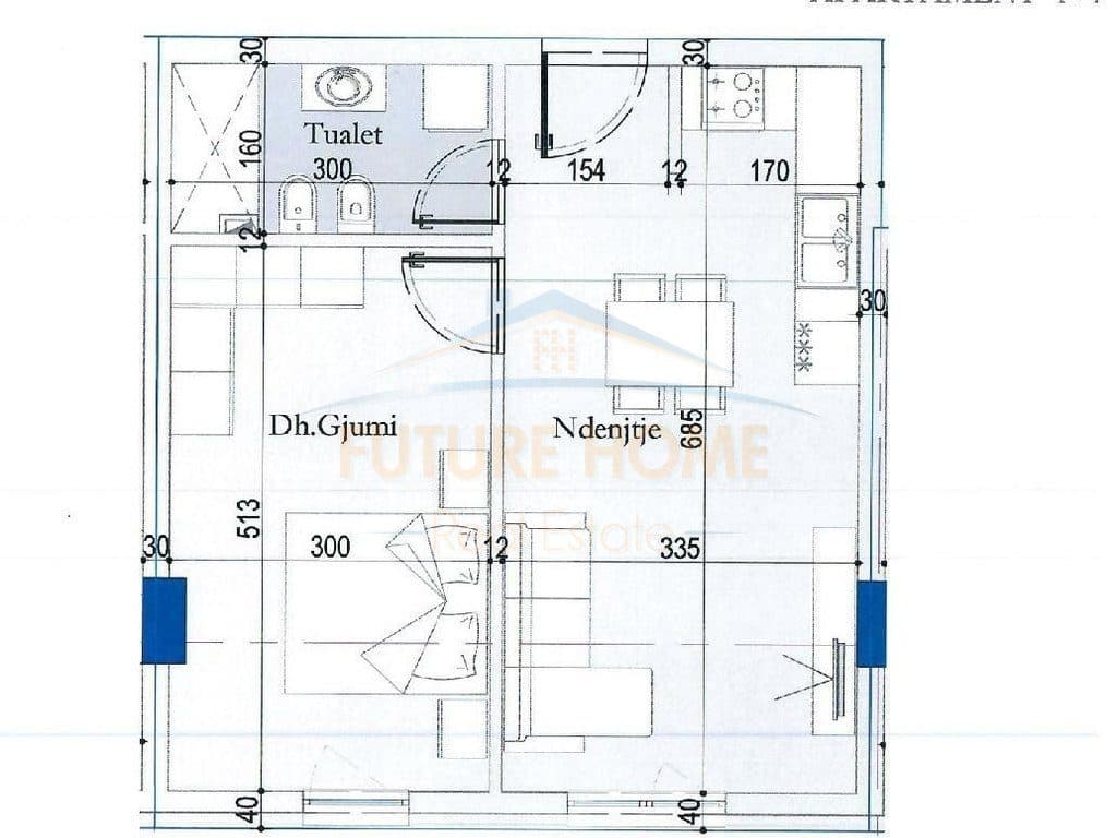 Shitet, Apartament 1+1, Tirana Entry 2, Tiranë. 1