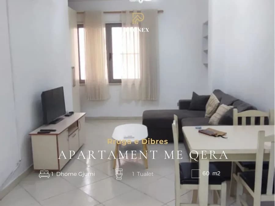 Apartament me qera - Rruga e Dibres, € 430, 60 m²