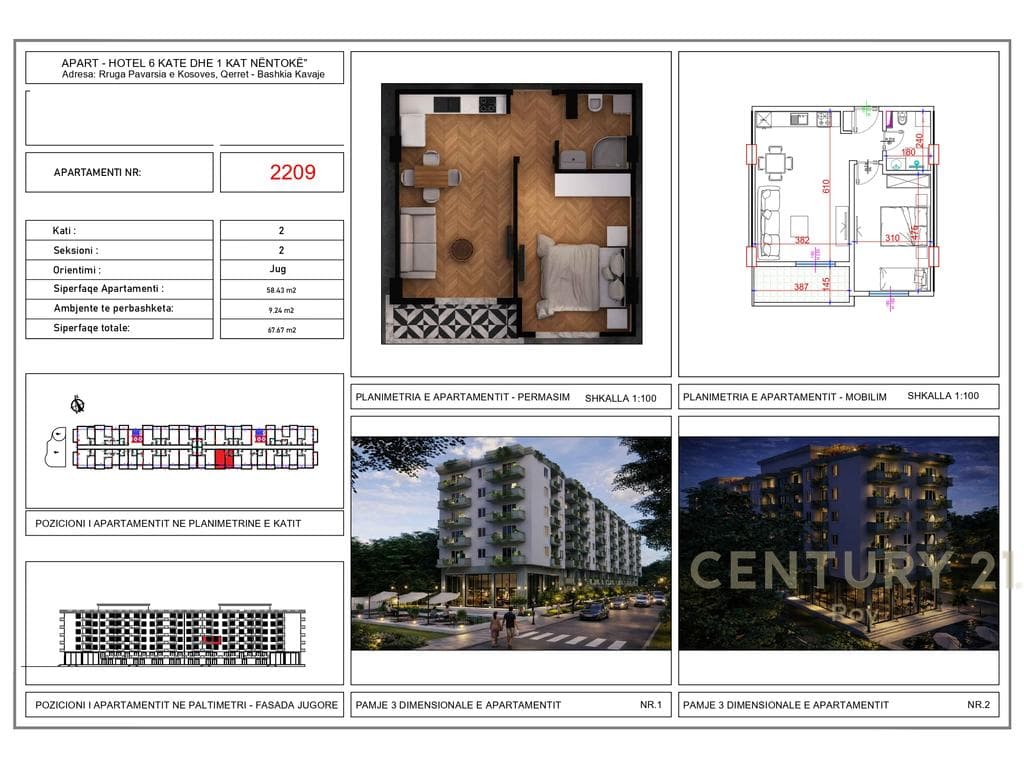 SHITET APARTAMENT 1+1 TEK ERDIAR RESIDENCE, QERRET! 2