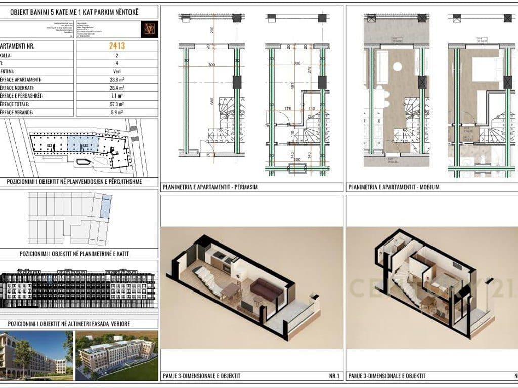 DUPLEKS NЁ KOMPLEKSIN GRAND MARINA RESIDENCE ME PISHINЁ TEK MALI I ROBIT ! 2