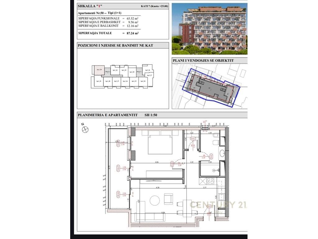FILLUAN SHITJET TEK REZIDENCA ME E RE NE MALIN E ROBIT "ALMAR REZIDENC '' VETEM 50 M LARG PALZHIT !!! 2